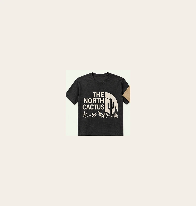 Illustrated T-shirt concept preview — The North Cactus