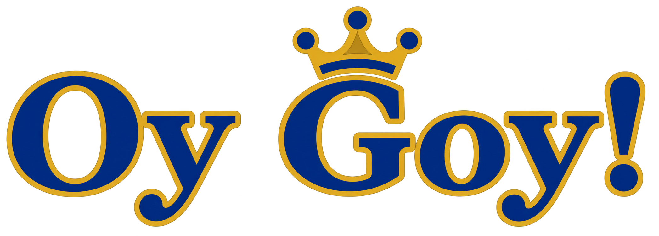 OY GOY! crowned gold-and-blue logo